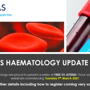 Advertising the UK NEQAS Heamatology webinar